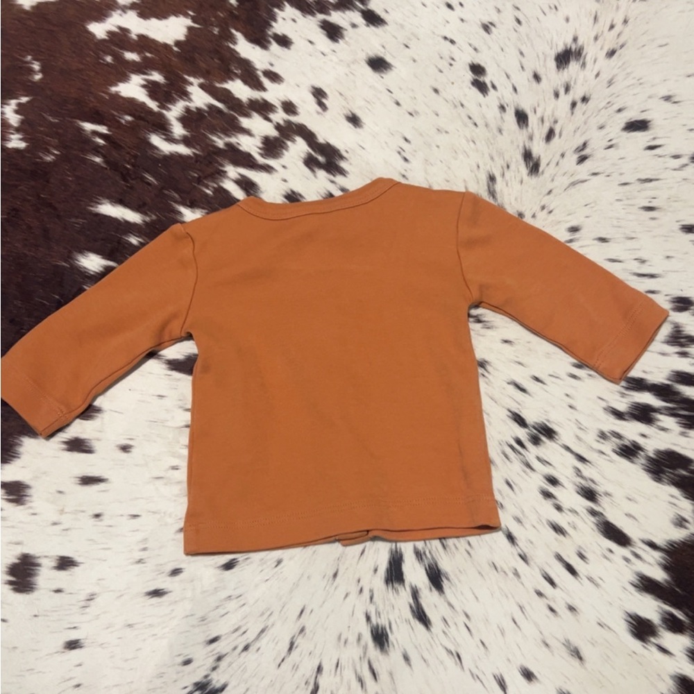 Kate Quinn Burnt Orange Button Down Shirt - Picture 3 of 4
